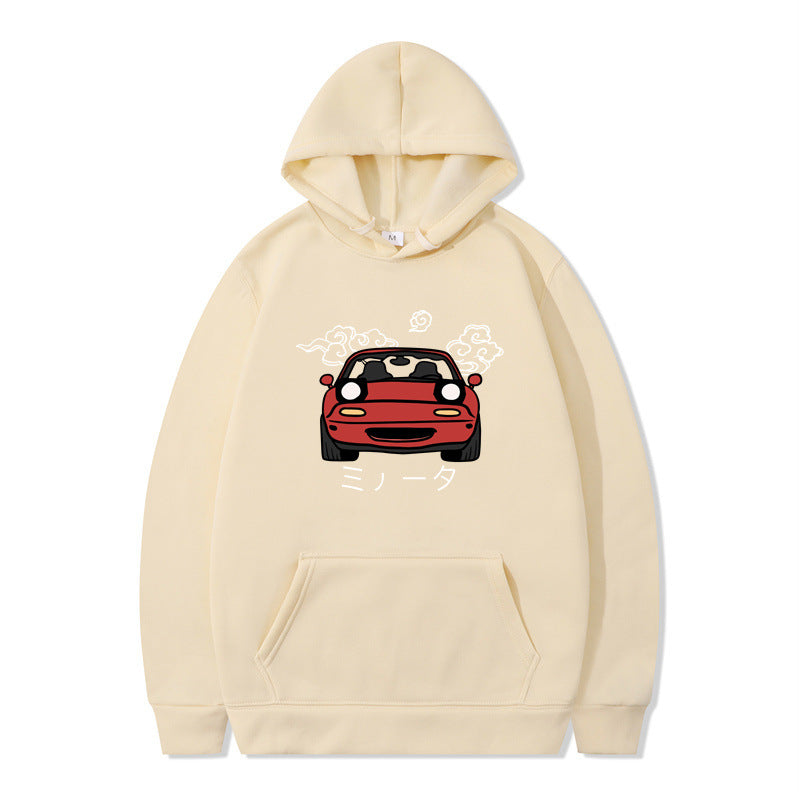 Anime Print Mens Casual Hoodie