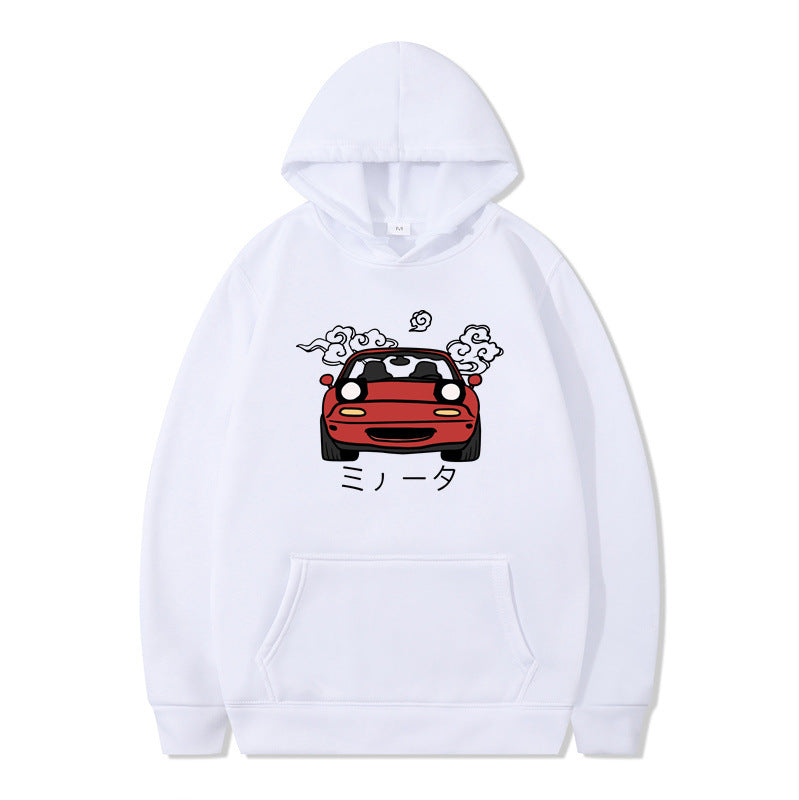 Anime Print Mens Casual Hoodie