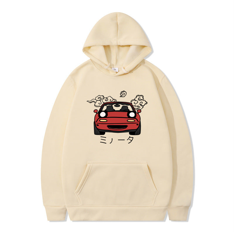 Anime Print Mens Casual Hoodie