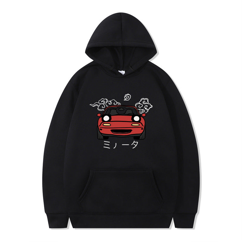 Anime Print Mens Casual Hoodie
