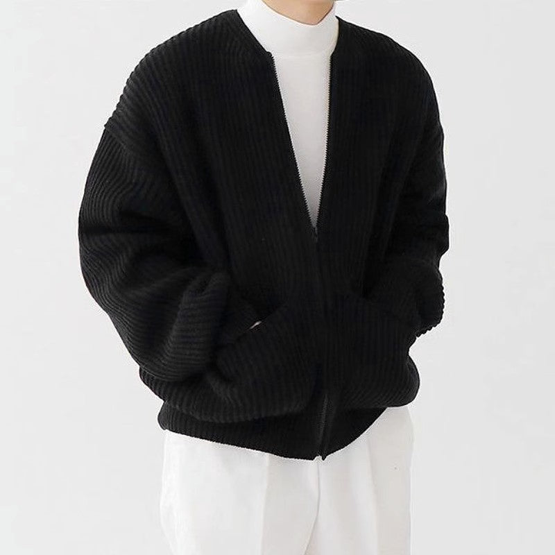 Men's Casual Knitted Cardigan Sweater 