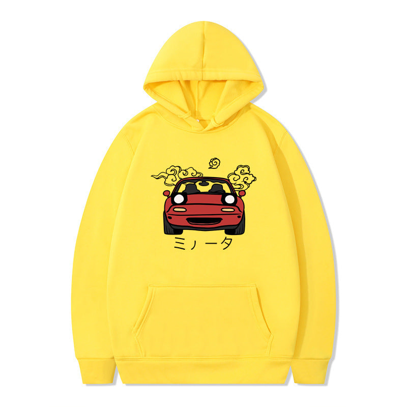 Anime Print Mens Casual Hoodie