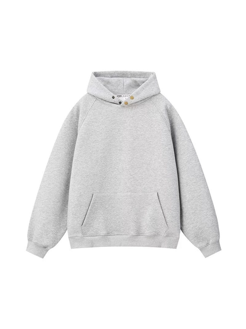 Hooded sweatshirt with zipper jacket 