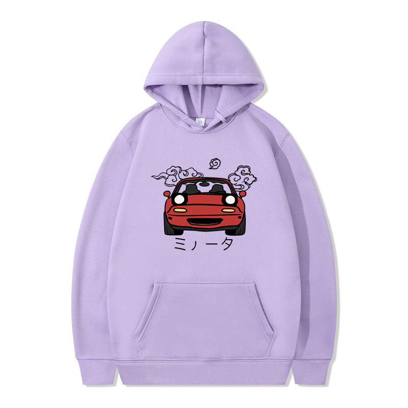 Anime Print Mens Casual Hoodie