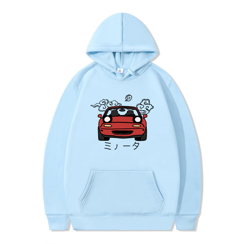 Anime Print Mens Casual Hoodie